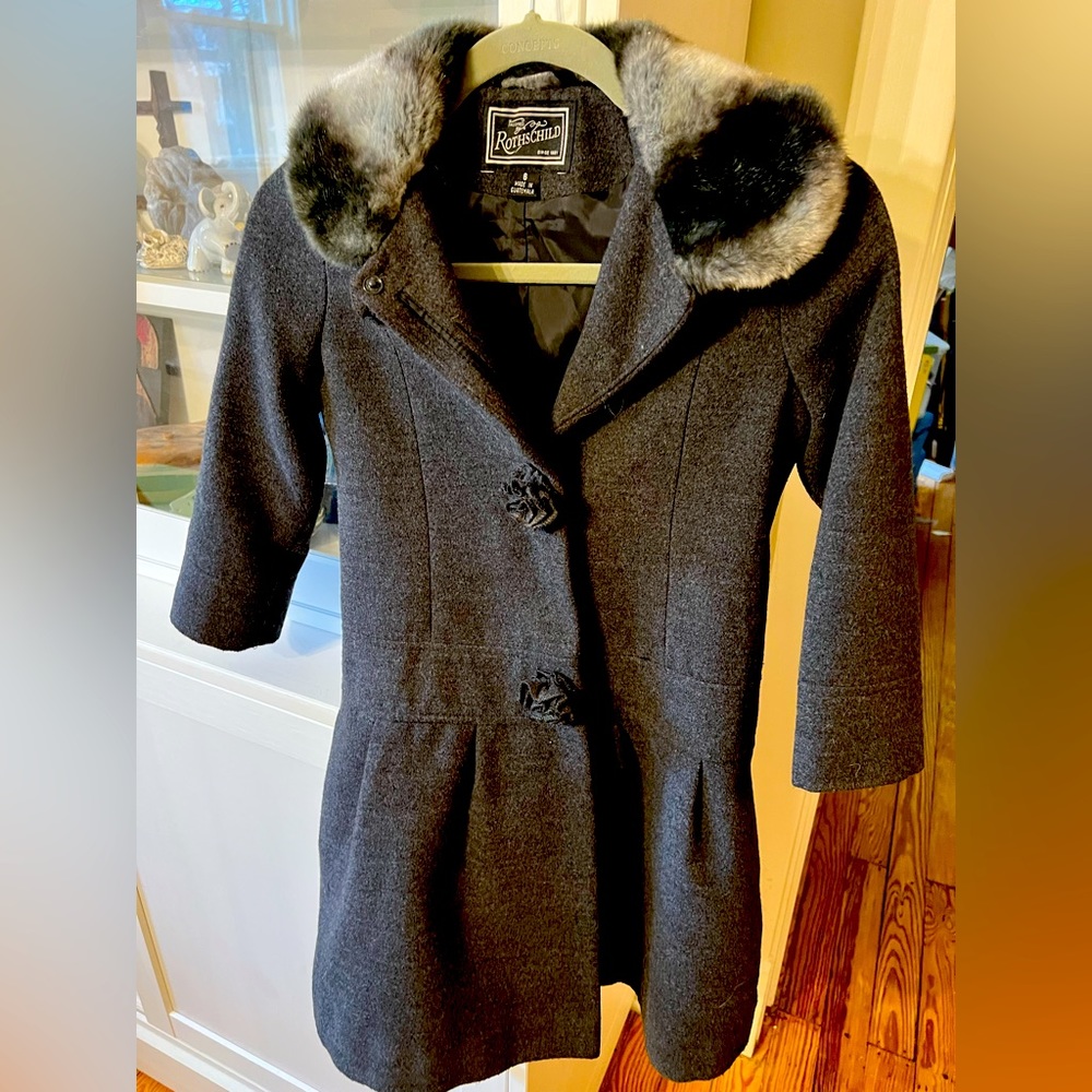 Rothschild Coat light charcoal gray